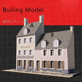1/35 Modelo de Cenário Suite DIY Artesanais de Materiais de Cena Um Café Construir Casa de Areia Tabela Diorama Modelo de Kit de Modelagem de