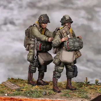 1/35 Modelo de Resina Figura GK, como soldado Americano, Desmontado e sem pintura, kit