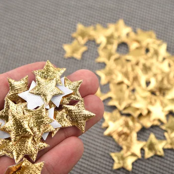 100PCS o Ouro, a Prata de Natal, Estrela de Cinco pontas Confetes de Decorações de Natal para a Casa do floco de Neve Festa de DIY Decoração