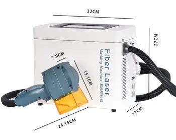 20W de Mão de Fibra de Laser Portátil Gravador, Máquina da Marcação De Data de Logotipo