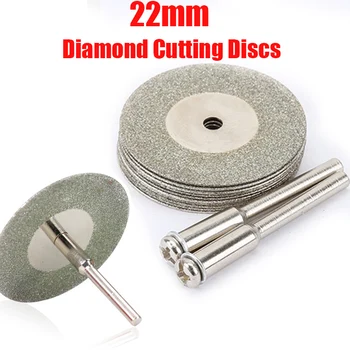 22mm Mini Diamond Disco de Corte para Dremel Broca Rotary Ferramenta de Diamante, Roda de Moedura Circular Viu a Lâmina Abrasivo Disco de Diamante