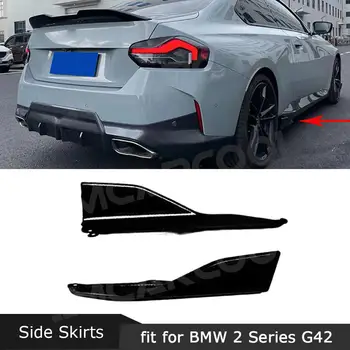 ABS do Carro do Lado do Lábio Divisor para a BMW G42 M235i M240i Coupé 2021+ Saias Laterais Aventais Extensões de Spoiler
