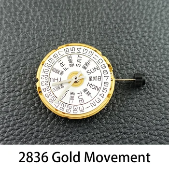 Dia/Data De Exibição 2836 Mecânico Automático De Ouro, Prata/Movimento Eta 2836 Clone Do Fabricante Do Relógio De Peças De Reposição
