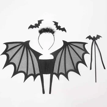Diadema Cosplay Cabeça De Halloween Asa Adereços Acessório De Acessórios Do Traje De Suprimentos Laços