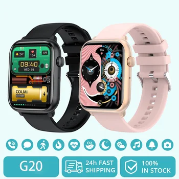 G20 Smartwatch Tela Cheia 11 de Esportes Modos 5 Dias de Vida da Bateria Suporte Sempre Em exposição Smart Watch Homens Mulheres PK C80 GT30
