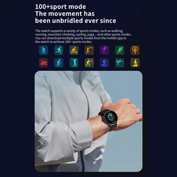 GT88 de Saúde de Rastreamento Smartwatch Impermeável Pedômetro Monitor de Sono Assistir 123 os Modos de Desporto com Bluetooth Compatível Chamada para as Mulheres, Homens
