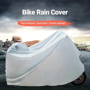 Moto Tampa Impermeável, Dustproof Grande Área do PEVA Única Camada de Sol resistente Bicicleta de Capa de Chuva de Moto Acessórios