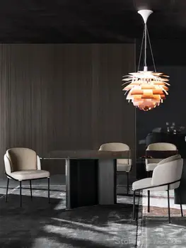 Nordic pós-moderno, simples designer de luz de luxo agregado familiar cadeira de jantar de ferro metal clube de lazer cadeira