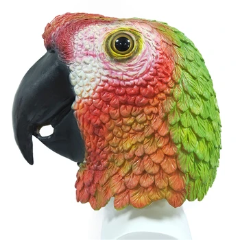 Novidade Papagaio Máscara De Látex Animal Festa De Halloween Máscara De Pássaro Unisex Festa De Máscaras Acessórios