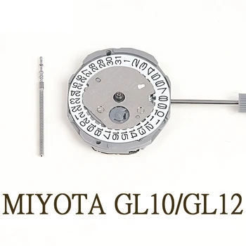 Novo GL10 GL12 Universal Movimento de Quartzo Data Em 3/6 Calendário Único De 3 Mão de Reparação de relógios Movimento de Peças de Reposição