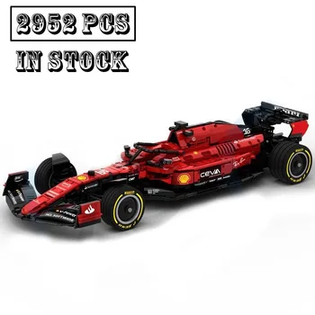Novo MOC-138981 W14 E MOC-138621 SF23 escala 1:8 Carro de Fórmula 1 Modelo Buiding Criadores do Bloco de Tijolos Brinquedos de Crianças Presentes de Aniversário