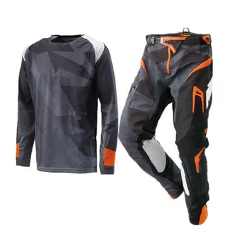 passeio de moto de corrida Ternos de motocross calças com camisas de Downhill atv dirt bike ternos conjunto de engrenagens