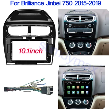 10.1 polegadas Carro Fáscia Rádio Painel para Brilliance Jinbei 750 2015 Kit de corrida de Instalar o Tablier Console Aro Adaptador de Placa de Guarnição
