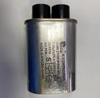 100% novo Forno micro-ondas Partes universal capacitor pequeno pino de 4,8 mm de 1,00 uF 2100V