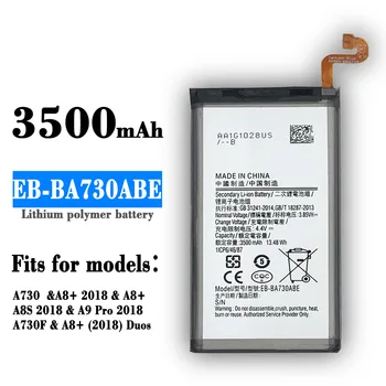 100% Oginal de Alta Qualidade Substituição da Bateria Para Samsung 2018 A7 GALAXY SM-A730 A730X EB-BA730ABE Telefone Móvel Pilhas Novas