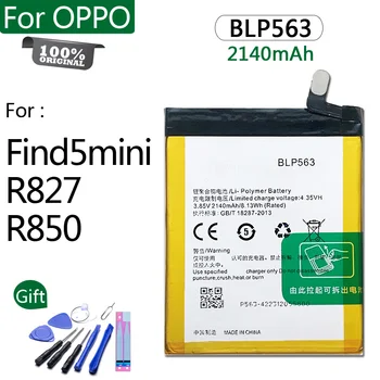 100% Original Bateria BLP563 2140mAh Para OPPO BLP-563 R827 R827T R850 de Substituição de Alta qualidade Batterie