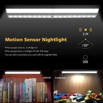 1PC Sensor de Movimento Closet Luz 10 LED sem Fio de Gabinete de iluminação Noturna Automática, sensor de Luz Cozinha, Quarto de Iluminação, Lâmpada de Parede
