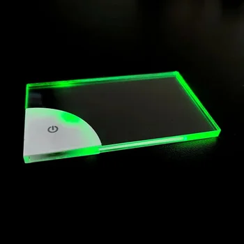 2023 de moda nova quente Luminoso Nome de Placa de Impressão Personalizada do LOGOTIPO Acrílico LED Cartões de visita de Negócios do Cartão de Nome de Carga da Bateria de Acrílico