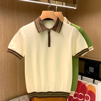 2023 Verão homens com manga curta blusa de esportes ao ar livre de golfe, de secagem rápida e de lazer, T-shirt