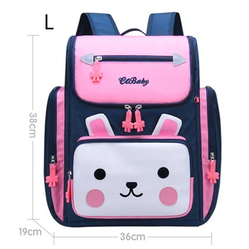 2024 novo com 2 tamanhos de escola primária sacos de desenhos animados coelho princesa mochila para meninas crianças mochilas de viagem mochila escolar