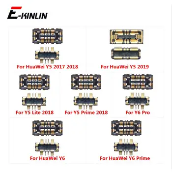 2pcs da Bateria do Soquete Interno Conector de Painel Para HuaWei Y5 Lite Y6 Pro Primeiro-2017 2018 2019 Clipe de Suporte de Bateria Na Placa Flex