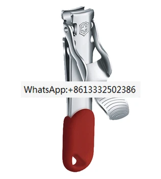 2pcs Novo magenta multi-função cortador de unhas de aço Inoxidável 8.2050.b1