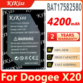 4200mAh BAT17582580 Bateria para Doogee X20 / X20L X20 L de 5,0 polegadas BAT17582580 Baterias de Telefone Batterie Bateria