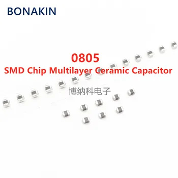50PCS 0805 470NF 474K 25 50 100 10% X7R 2012 SMD Chip Capacitor Cerâmico Multilayer