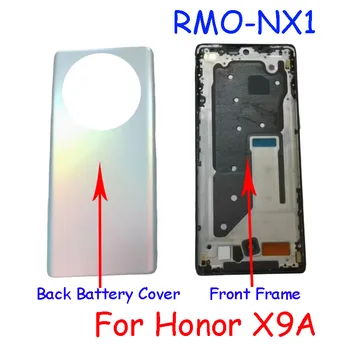 AAAA Qualidade Quadro do Meio Para o Huawei Honor X9A RMO-NX1 Tampa Traseira da Bateria + Moldura da Frente da Carcaça Caso de Peças de Reparo