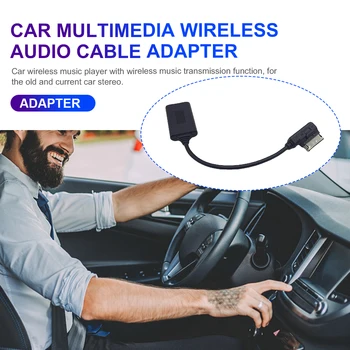 Adaptador de áudio de Dados de Fio AMI Bluetooth-Cabo USB compatível Música Adaptador de entrada AUX Receptor de Cabo Adaptador para Audi Q5 A5 A7 R7 S5 Q7