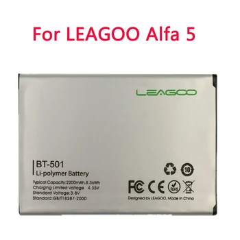 Alta Qualidade Original BT501 Bateria do Telefone Para LEAGOO Alfa 5 Alfa5 BT-501 2200mAh BT 501 Bateria Bateria + Número de Rastreamento