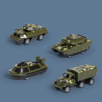 As crianças do Mini Liga de Modelo de Carro Criativo Simulação Carro Blindado vagão-Tanque para Crianças, Brinquedos para Meninos Presente de Aniversário Modelo Militar Brinquedos