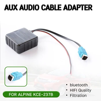 bluetooth Aux Receptor Adaptador de Cabo com microfone Aparelhagem hi-fi de Qualidade de áudio sem fios interface para Alpine 2009+ CDE-W203Ri para KCE-237B