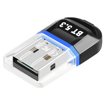 Bluetooth USB 5.3 Adaptador USB Bluetooth Receptor é compatível com PC Laptop Desktop Fone de ouvido Bluetooth Receptor Transmissor Azul