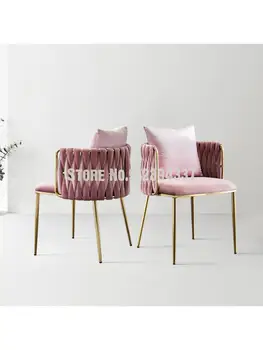 Cadeira de luz de luxo líquido vermelho maquiagem cadeira ins penteadeira fezes cadeira de guarda-quarto cadeira de jantar de casa simples de fadas cadeira