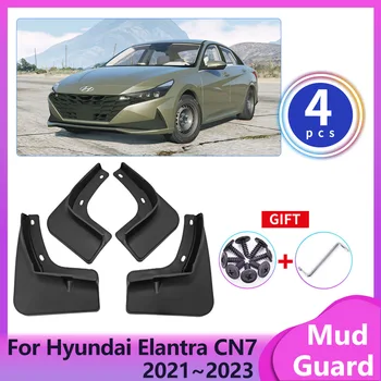 Carro pára-lamas para Hyundai Elantra, CN7 Avante i30 Sedan 2021~2023 pára-lamas Traseiros Lama Aba Roda Dianteira Protetor de Respingo de Cobertura Accessorie