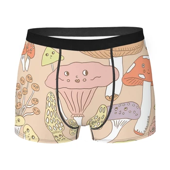 Coleção Bonito Cogumelos Mágicos Fábrica De Cuecas Breathbale Calcinha Homem Cueca Sexy Shorts Boxer Briefs