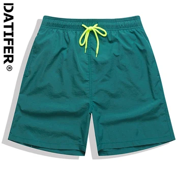 Datifer Marca 2023 Calções De Banho Homens Plus Size Nylon Sólido Praia Calças Bañador Homens De Pouco Sportswear Multicolor