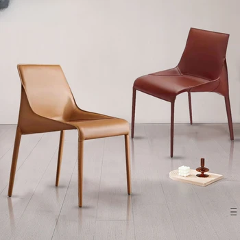 Design nórdico Cadeiras de Jantar Criativo de Luxo Família Moderna Relaxantes Cadeiras de Jantar de Recepção Cadeira Mobiliário de Casa WZ50DC
