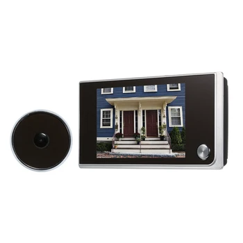 Digital, Porta Câmera, 3.5 polegadas Tela colorida LCD de 120 Graus olho mágico Visualizador de Porta Olho Visualizador de Mini Câmera ao ar livre Eletrônicos Olho de Gato