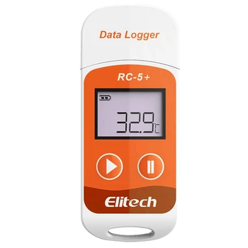 Elitech 3X RC-5+ PDF USB Temperatura do Registrador de Dados Reutilizáveis Gravador de 32000 Pontos Para Refrigeração, Cadeia de Frio de Transporte
