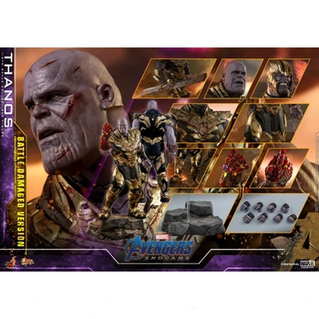 Em Estoque HotToys MMS564 1/6 Vingadores 4: Endgame Thanos 4.0 Marvel Figura de Ação do Brinquedo de Presente Modelo de Coleta de Passatempos