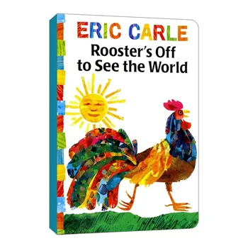 Eric Carle Galo Fora de Ver O Mundo Original em inglês Cartão de Livro de inglês Picture Book de Bebê Crianças de Educação infantil Dom