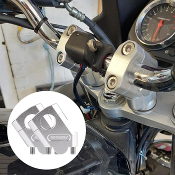 Estender adapter Adaptador Universal de Motocross Lidar com Prendedor de 22mm 28mm Motocicleta Guidão Riser Para a Yamaha, BMW Monte Pit Bike