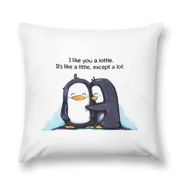 Eu Gosto de Você um Lottle Pinguins Jogar Travesseiro Travesseiro Fronha de Almofada Capa de Almofada De Sofá Almofada Criança