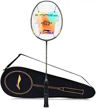 Extra Forte 9500 Carbono Grafite Raquete de Badminton com Capa Raquete