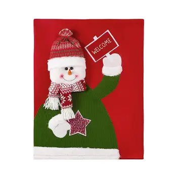 Festa de Decoração Festiva de Natal Capas do Boneco de neve, Papai Noel Projeto para a Sala de Jantar, Assento da Casa de Proteção, Decoração Suave