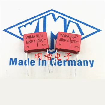 Frete grátis 10pcs/30pcs WIMA Alemanha capacitor MKP4 250V 0.47 UF 250V 474 470nf P=15mm