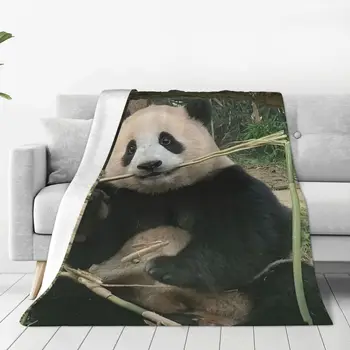 Fubao Aibao Fu Panda Bao Cobertor Macio do Plush Decorativos Cama Jogar Cobertores para o Cuidado Fácil Máquina de Decoração de Casa