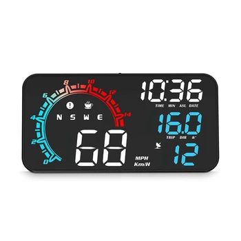 G11 HUD Head-Up Display GPS do Carro Display Alarme excesso de velocidade a Velocidade de Condução Universal Preto Durável, Fácil De Usar